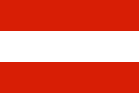 Österreichs flagga