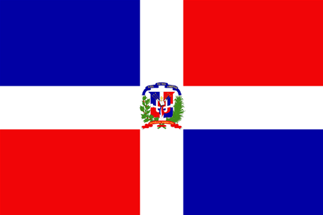 Dominikanische Republiks flagga
