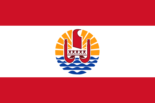 Französisch-Polynesiens flagga