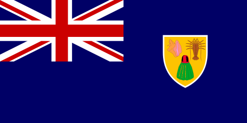 Turks- und Caicosinselns flagga